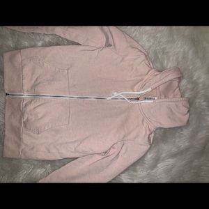 H&M baby pink zip-up size XS